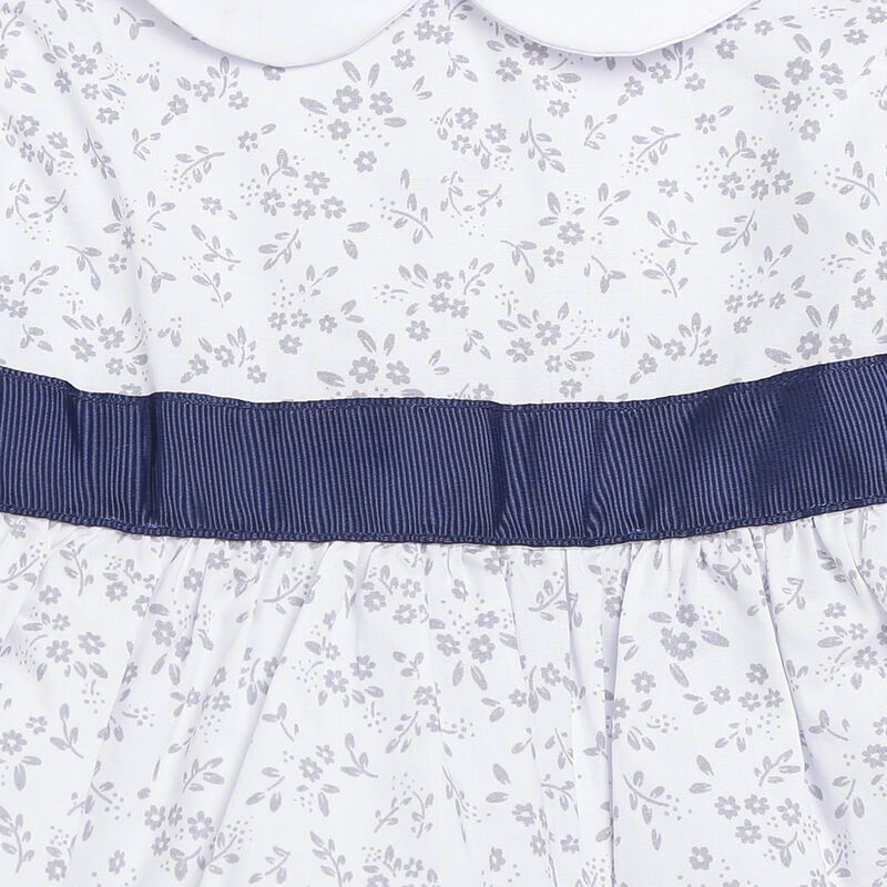 Girls Grey Printed Short Sleeve Dress image number 4